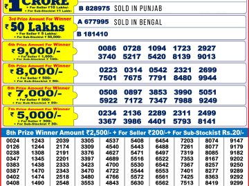 Dear Lottery Chart 2024