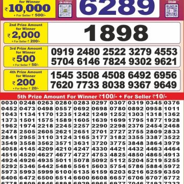 Dear Lottery Chart 2024