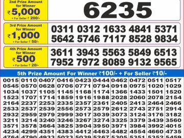 Dear Lottery Chart 2024