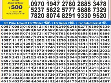 Dear Lottery Chart 2024