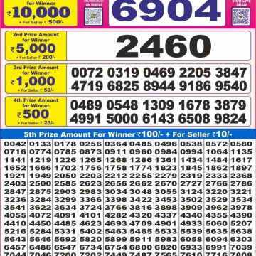 Dear Lottery Chart 2024