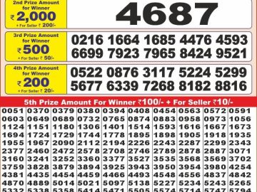 Dear Lottery Chart 2024