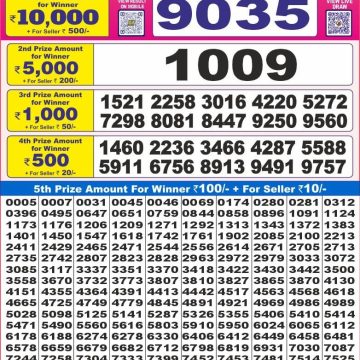 Dear Lottery Chart 2024