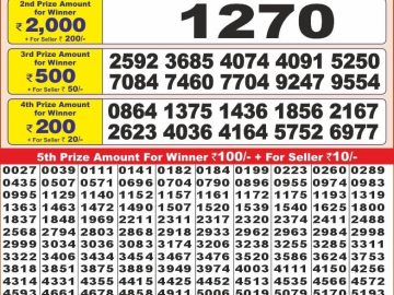 Dear Lottery Chart 2024