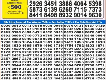 Dear Lottery Chart 2024