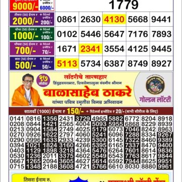 Dear Lottery Chart 2024