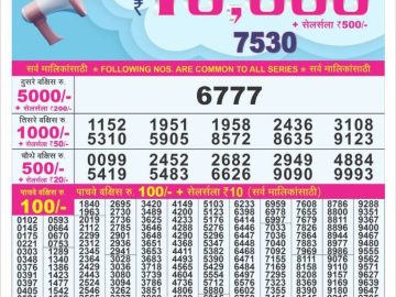 Dear Lottery Chart 2024