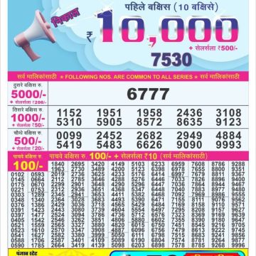 Dear Lottery Chart 2024