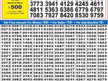 Dear Lottery Chart 2024