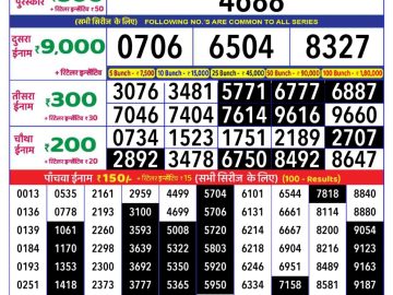 Dear Lottery Chart 2024