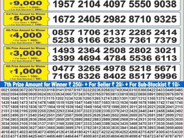 Dear Lottery Chart 2024