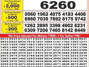 Dear Lottery Chart 2024