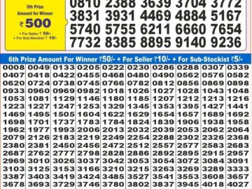 Dear Lottery Chart 2024