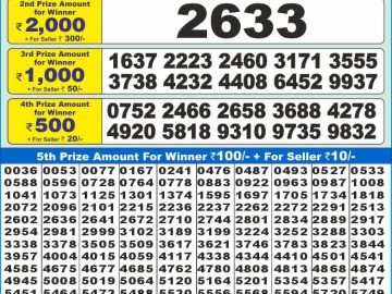 Dear Lottery Chart 2024