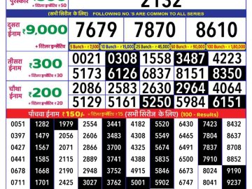 Dear Lottery Chart 2024