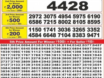 Dear Lottery Chart 2024