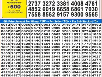 Dear Lottery Chart 2024