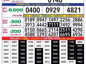 Dear Lottery Chart 2024