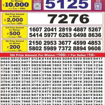 Dear Lottery Chart 2024