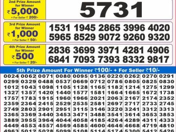 Dear Lottery Chart 2024