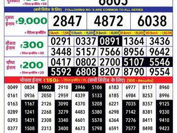 Dear Lottery Chart 2024