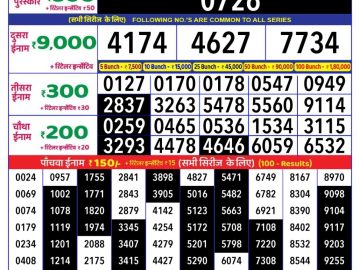 Dear Lottery Chart 2024