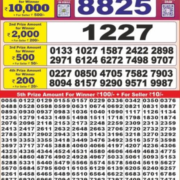 Dear Lottery Chart 2024