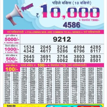 Dear Lottery Chart 2024