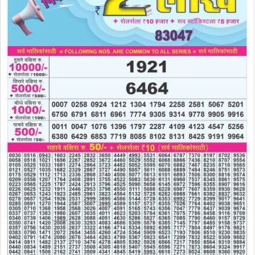 Dear Lottery Chart 2024