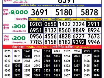 Dear Lottery Chart 2024