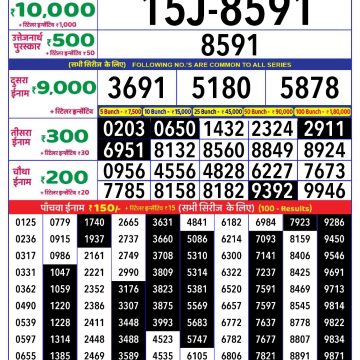 Dear Lottery Chart 2024