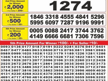 Dear Lottery Chart 2024