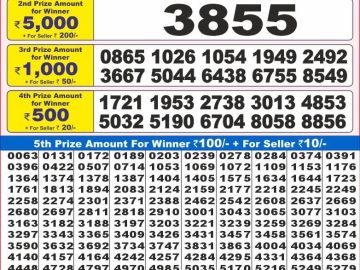 Dear Lottery Chart 2024