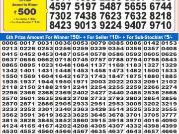 Dear Lottery Chart 2024