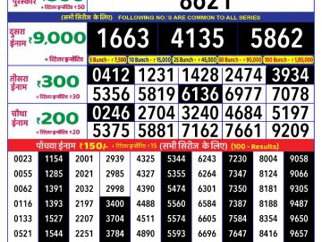 Dear Lottery Chart 2024