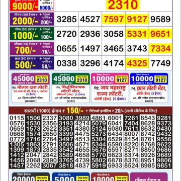 Dear Lottery Chart 2024