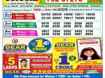 Dear Lottery Chart 2024