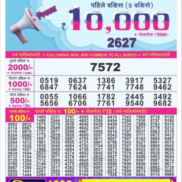 Dear Lottery Chart 2024