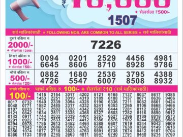 Dear Lottery Chart 2024