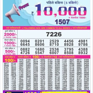 Dear Lottery Chart 2024