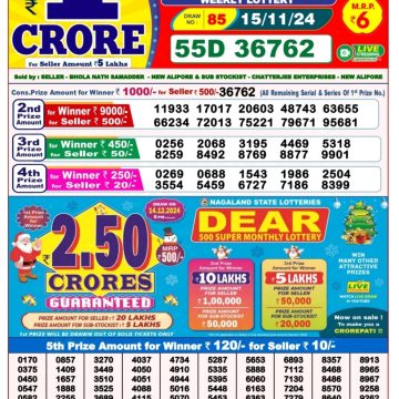 Dear Lottery Chart 2024