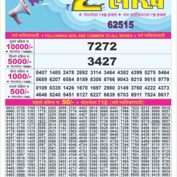 Dear Lottery Chart 2024