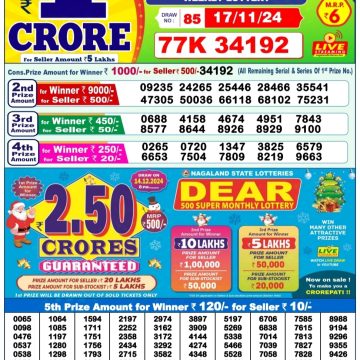 Dear Lottery Chart 2024