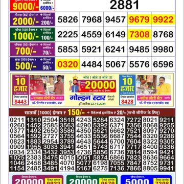 Dear Lottery Chart 2024