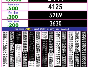 Dear Lottery Chart 2024