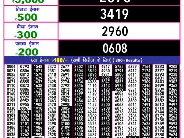 Dear Lottery Chart 2024