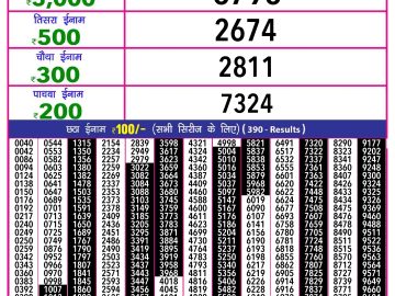 Dear Lottery Chart 2024