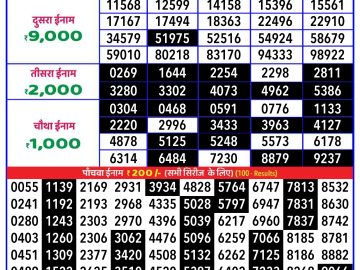 Dear Lottery Chart 2024