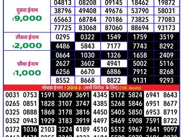 Dear Lottery Chart 2024