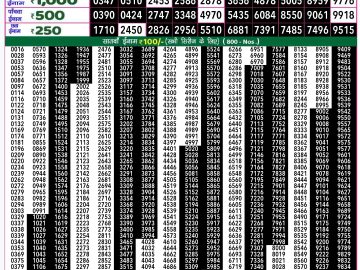 Dear Lottery Chart 2024